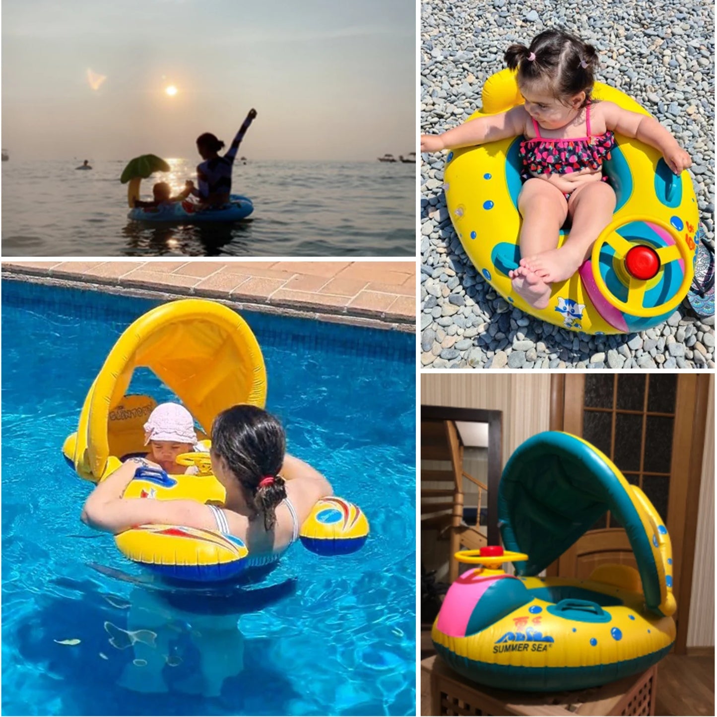 Baby Swimming Pool Float Infant Inflatable Floating Ring Kids Accessories